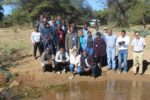 Participants from Botswana and South Africa during a field excursion at the Pelang Stream